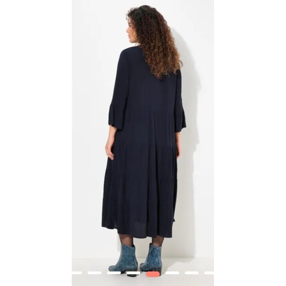 J.Jill Split Neck 3/4 Sleeve A-Line Dress Size XL tall - Picture 4 of 14